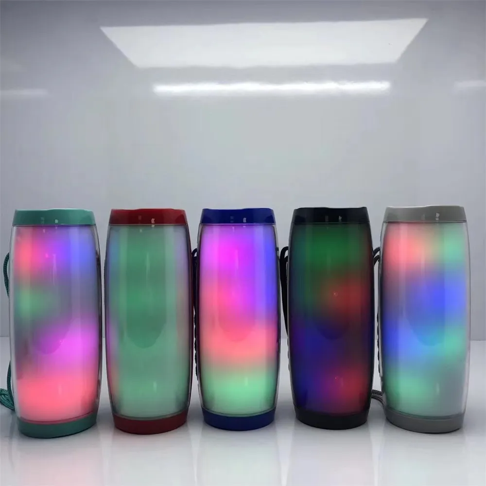 Portable Bluetooth Speaker - Wireless Waterproof FM Radio, LED Mini ...