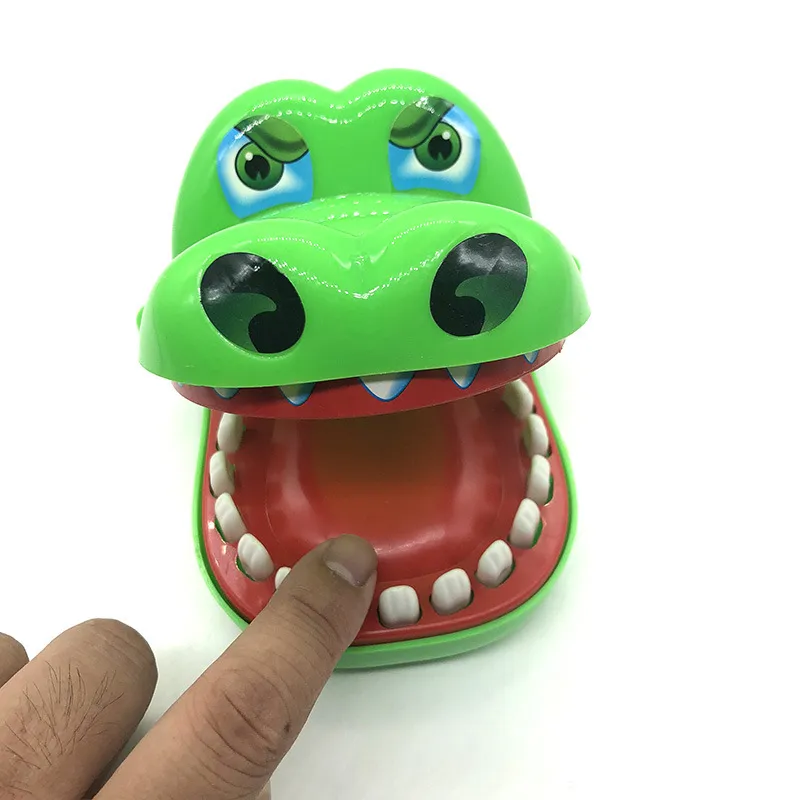 Mouth Dentist Bite Finger Toy Large Crocodile Pulling Teeth Bar Games Toys Kids Funny Toy for Children Gift