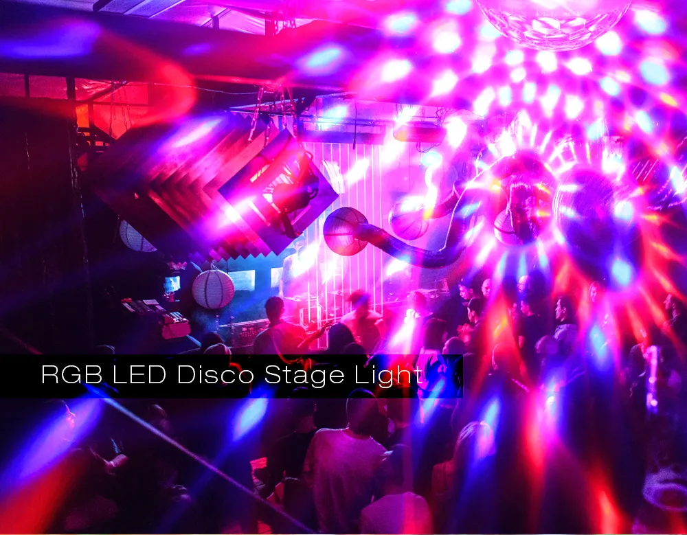 DHL Disco LightsMe RGB LED Holiday Disco Lights With 3 Control Modes Perfect For Parties Weddings And Stage Disco Lightsing From Renewal 21.42 DHgate.Com