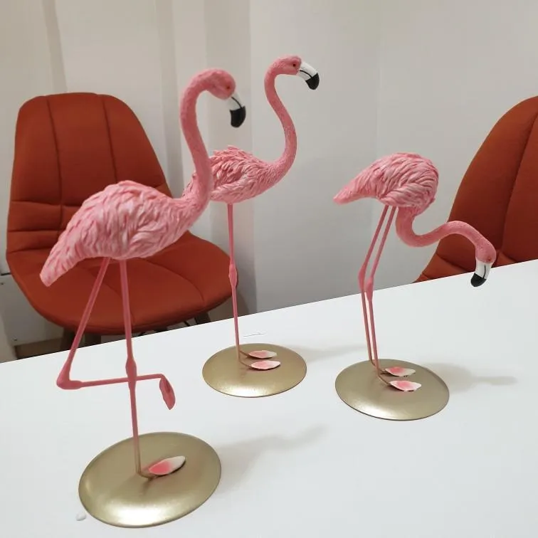 3 шт. Flamingo Home Украшения поделки Ремесла Роматичная свадьба гостиная Орнамент розовый талисман магазин декор для магазина Deco Bookshelf Ins