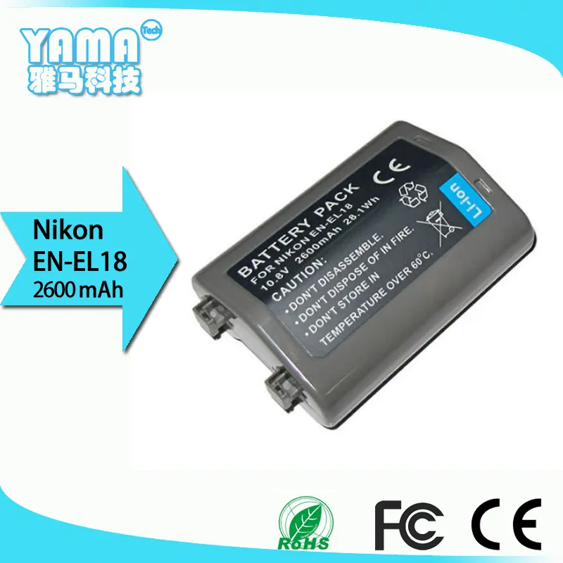 製造業者はニコンEN-EL18 D4 D4S D4のための高品質のリチウム充電式電池デジタルカメラの電池を直接販売します。