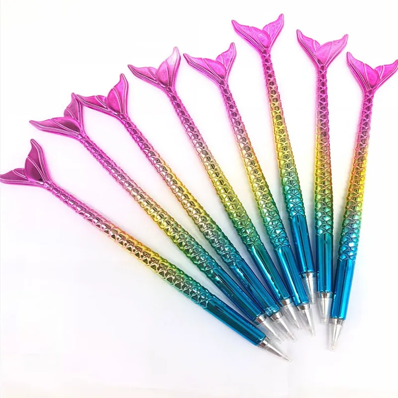 Mermaid Ballpoint Pen Fashion Novel Office Gift Stationery Mermaid Tail Ballpoint Pens School Supply Student Ballpoints