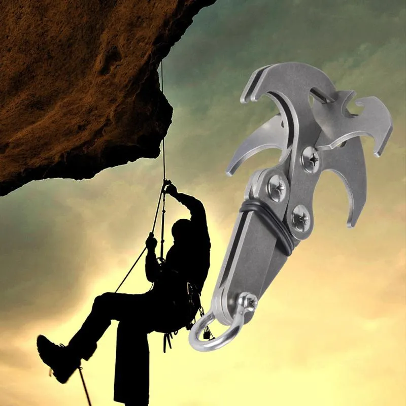 Outdoor Survival Stainless Steel Climbing Claw Ice Rock Hook