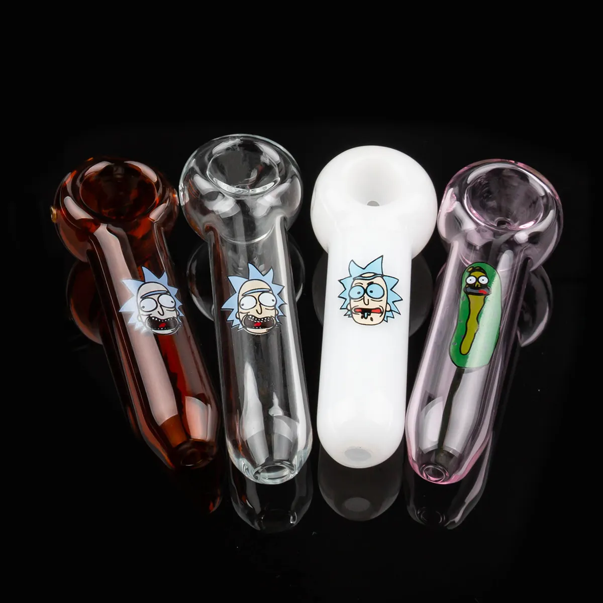 Tubos de fumantes bonitos tubos de vidro de vidro colorido bongus de cachimbo de cachimbo para a plataforma dab rig aquático bong