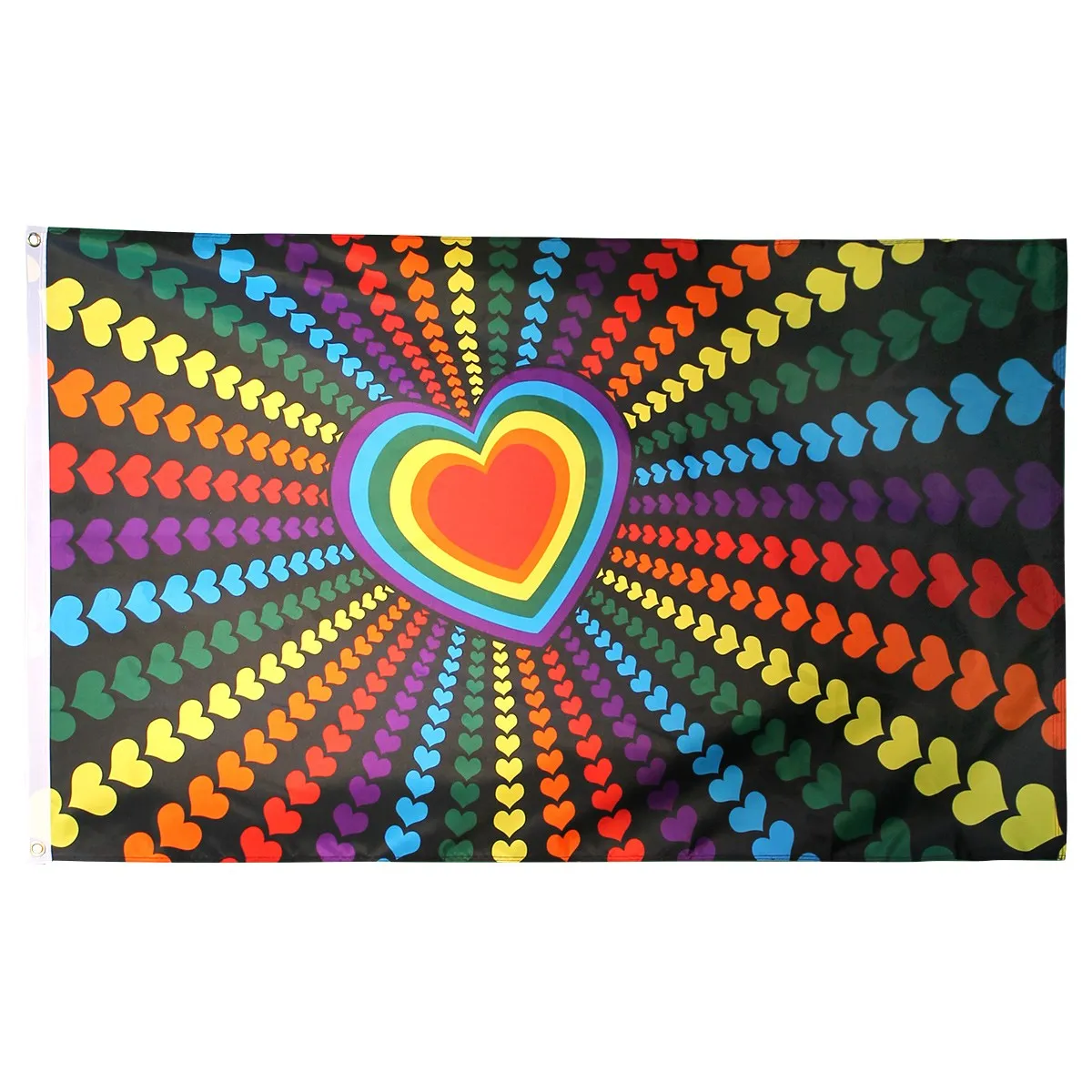 Rainbow Miłość Flaga 90x150 cm 3x5ft Drukowanie Poliester Kryty Outdoor Decoration Flaga z mosiądzami Przelotki Darmowa Wysyłka