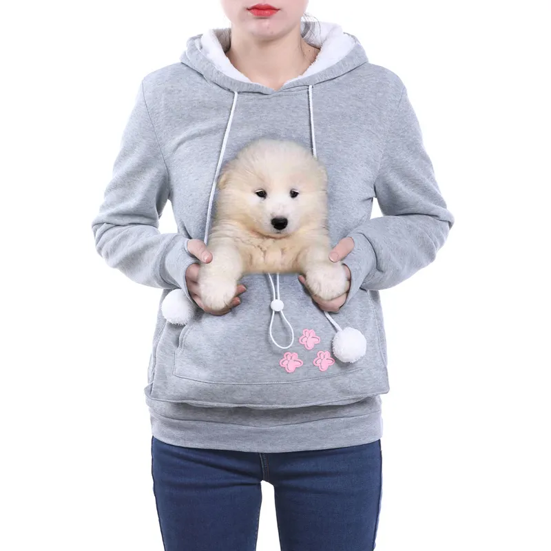 Wysokiej Jakości Kot Miłośnicy Bluzy Uszy Przytulajcie Pies Dog Bluzy Dla Dorywczo Kangaroo Pullovers Bluza Drop Shipping 2XL