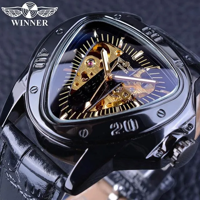 DHgate W5 WINNER Mens Automatic Mechanical Watch Classic Stainless Steel Self Winding Dress Wristwatch for Men Water Resistant Casual Business Watch Watches