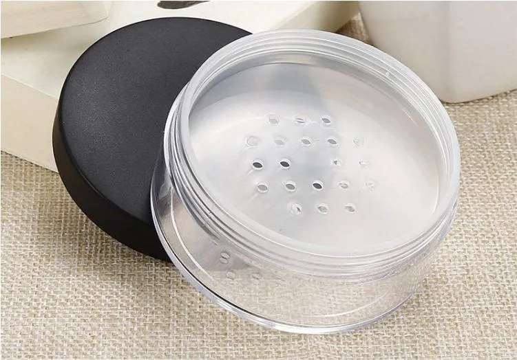 50G 50ml Empty Sifter Jar Loose Powder Blusher Puff Case Box Makeup Cosmetic Jars Containers with Sifter Lids SN945