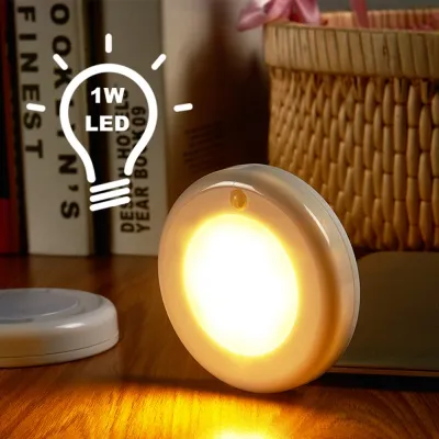 Lightme Utorch الصمام ليلة ضوء جسم الإنسان التعريفي مصباح جولة nightlight لل نوم خزانة خزانة البير الصمام ليلة الخفيفة الذكية الحركة