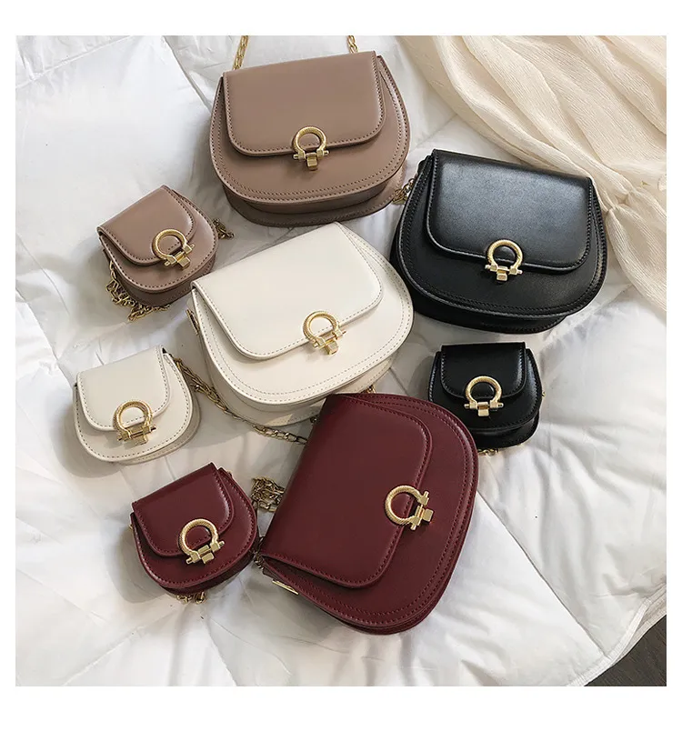 binance smart chain wallet Kids Purses Newest Korean Mom And Me Matching Retro Saddle Lock Bags Girls PU Chain Cross-body Bags Birthday Gifts