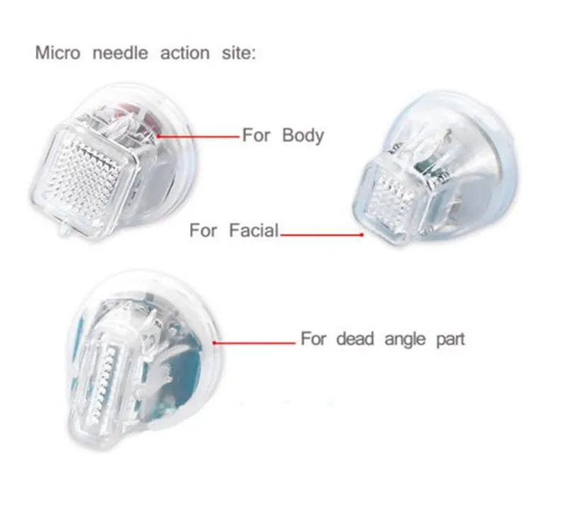 Substituição descartável 4 Dicas Cartucho para Microneedle Fracionário RF Micro Agulha Máquina Cicatriz de Acne Tratamento Estrias Remoção