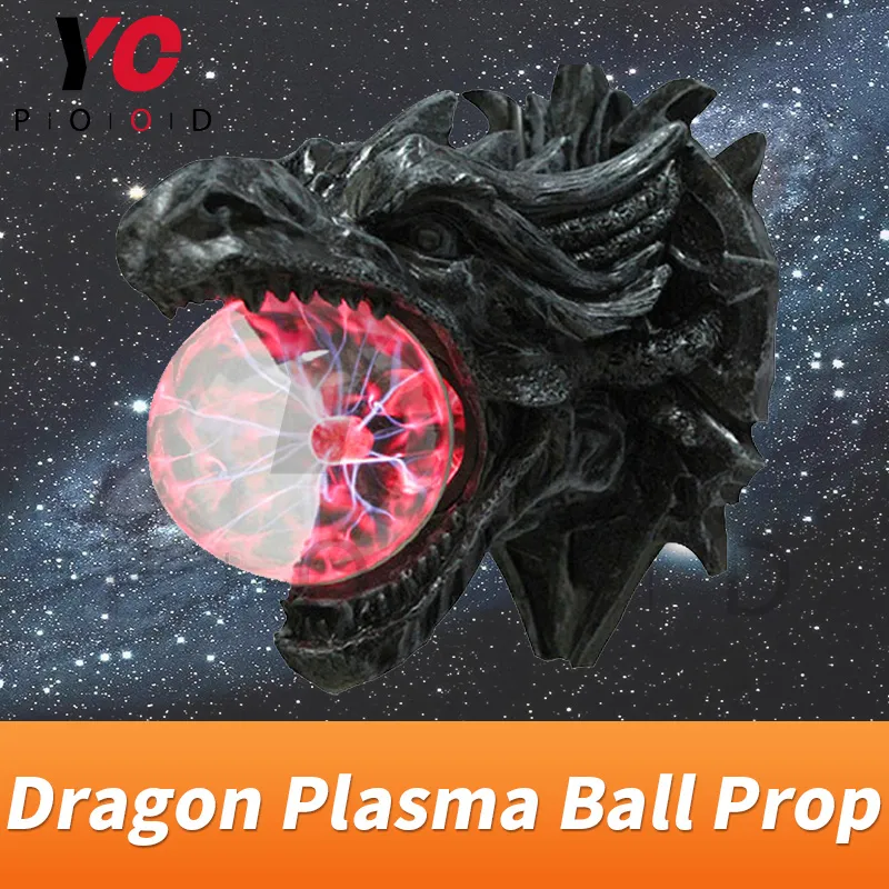 Yopood Dragon Plasma Ball Prop Escape Room Magic Game Dostawca dotykając piłki na pewien czas, aby odblokować czujnik metalowy, aby rozpocząć