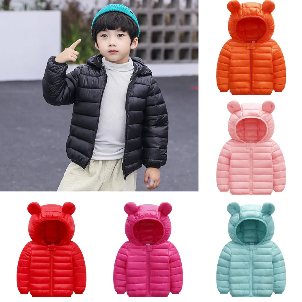 2019 infant baby Warme Oberbekleidung Mantel Für Kinder Baby Junge Mädchen Winter Mäntel 2019 Jacke Dicke Ohren Schneeanzug Hoodie samt Kleidung