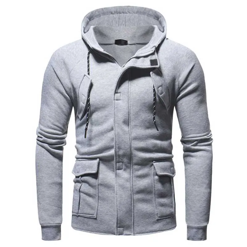 Youyedian Hoodies 남자 2018 가을 스웨터 셔츠 지퍼 브랜드와 망 까마귀 솔리드 블랙 큰 크기 Moleton Masculino