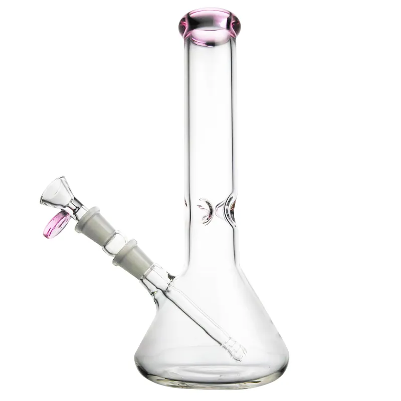 beaker bongs water pipes thick glass water pipe 10'' Borosilicate Glass Beaker Flared Mouthpiece Glass Bong Pieces Beaker Waterpipe