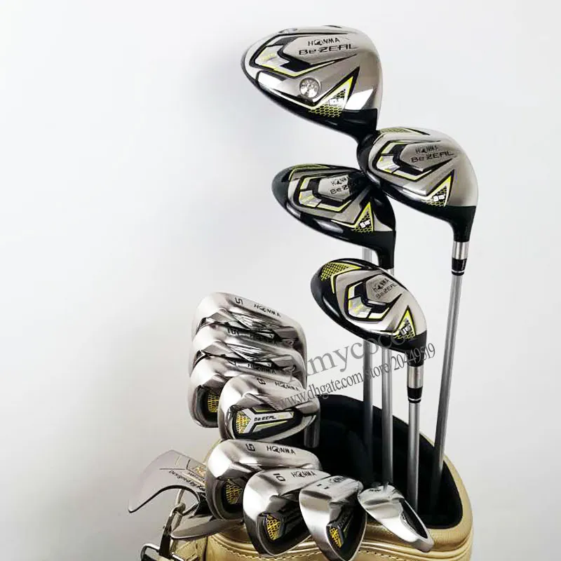 Men Golf Clubs Honma Bezeal 525 مجموعة كاملة من سائق الجولف النادي Irons Putter L Graphite مهاوي لا حقيبة