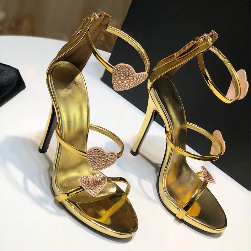 2019 nuove scarpe moda Sandali sandali tacco alto firmati donna Materiale in pelle