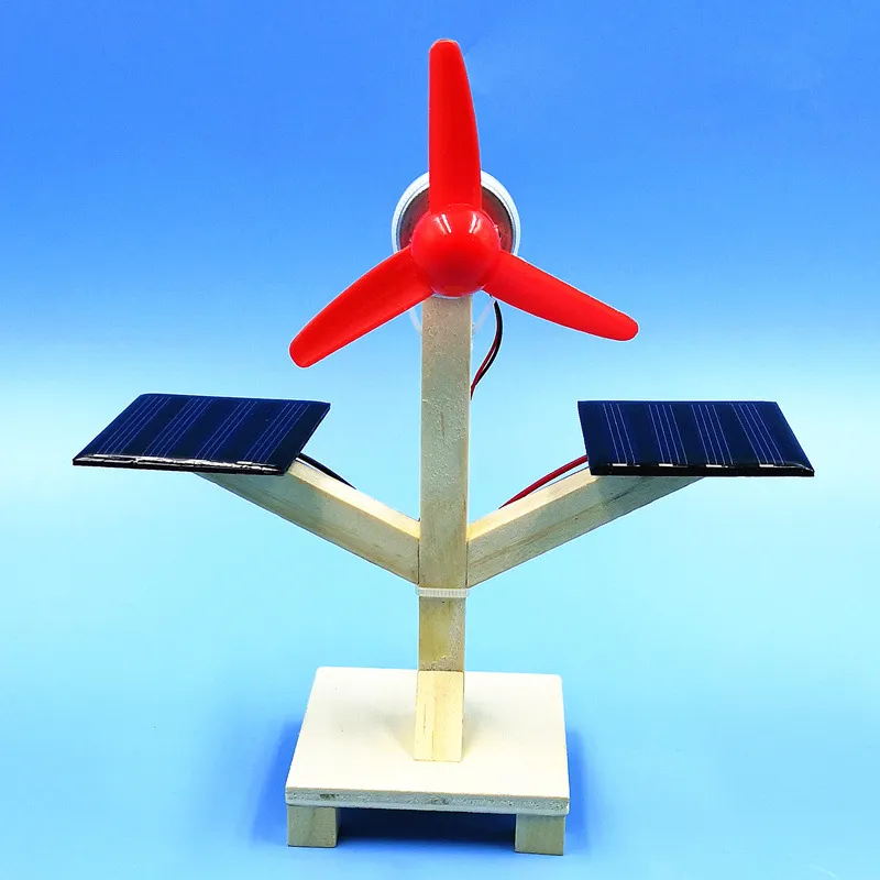 Produkcja technologii fanów słonecznych Mały wynalazek Ochrona środowiska Eksperyment Eksperyment Zabawny Montaż Materiał