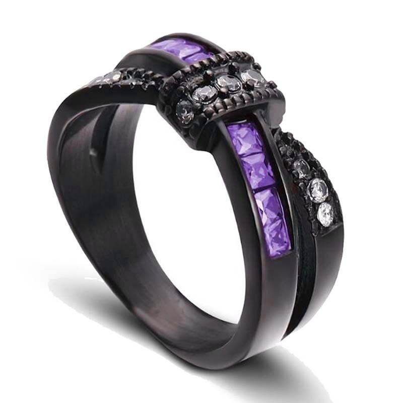 Alianza con acabado satinado en Titanio negro y Oro amarillo de 14 k 7 mm   Blue Nile ES