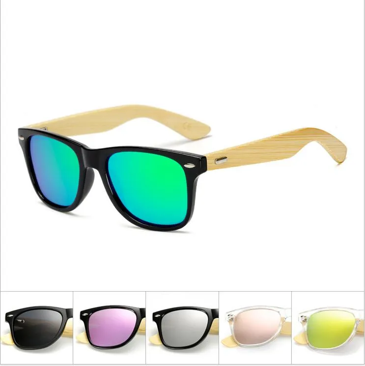 Okulary przeciwsłoneczne dla dzieci Spolaryzowane Drewniane Okulary Girls Boys Beach Eyewear Lato Moda Bambusowe Nogi Okulary Okulary Plenerowa Jazda na zewnątrz Gogle LT206