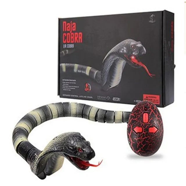 1Pcs Plastic Infrared remote control Cobra Funny Gadgets Novelty Surprise Practical Jokes Simulation Animal Prank RC Snake Toy Mischief Toy
