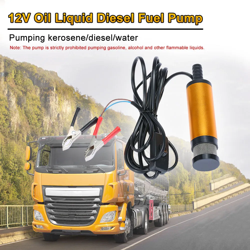 Freeshipping Yağ Dizel Yakıt Su Pompası 12 V Transfer Pompası Araba Caravan Deniz Tekne için