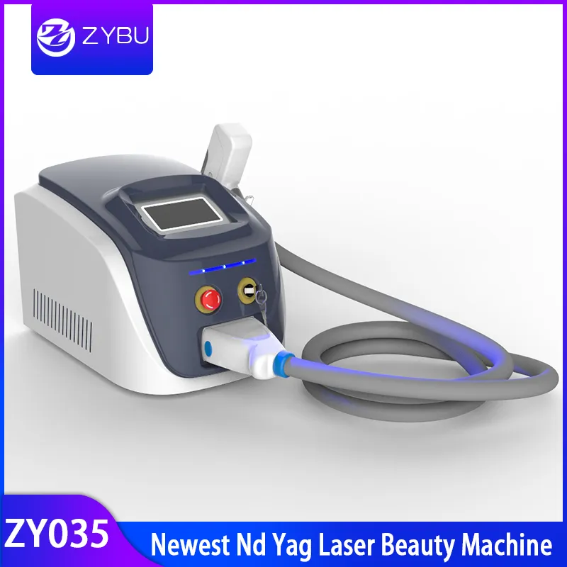 Professional Q Switch Nd Yag Laser Uroda Maszyna do usuwania tatuażu Pchnięcie Usuń Pigment Treatment Salon Pielęgnacja skóry Użyj laserowego sprzętu kosmetycznego