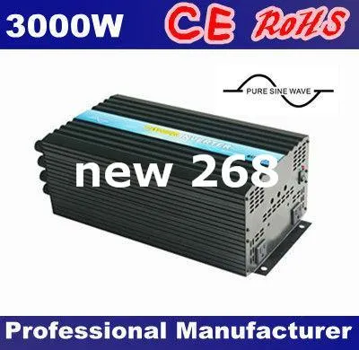 Freeshipping Factory Prijs Hoge kwaliteit off grid Power Inverter, omvormers 3000W, CEROHSSGSGMC goedgekeurd