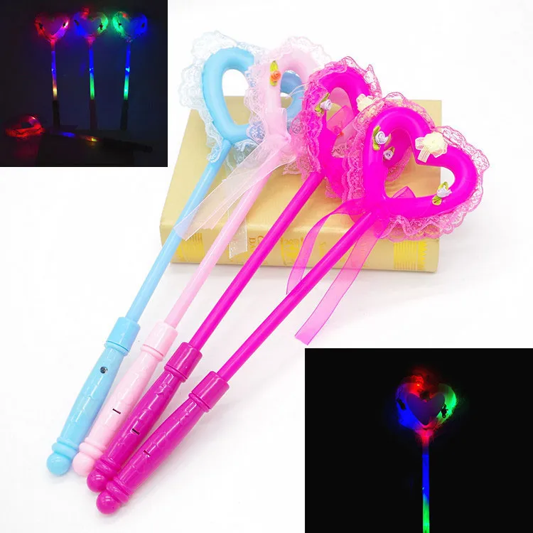 Glowing Magic Wand Colorful Flash Fairy Love Stick Christmas