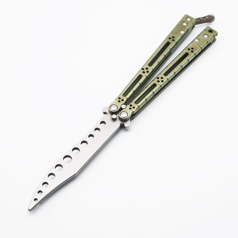 butterfly trainer training knife Basilisk HOM D2 titanium not sharp Crafts Martial arts Collection knvies xmas gift
