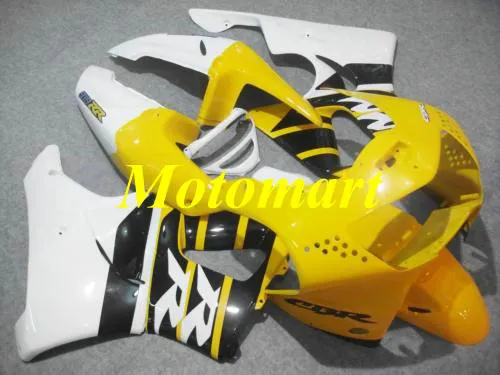 Motorcykel Fairing Kit för Honda CBR900RR 919 98 99 CBR 900RR 1998 1999 ABS Vitgula Fairings Set + Presenter HC06