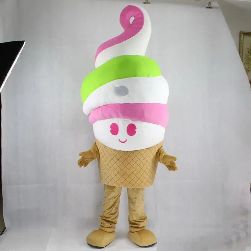 2020 Yüksek kaliteli EVA Malzeme dondurma Maskot Kostüm Karikatür Giyim Doğum günü partisi Masquerade