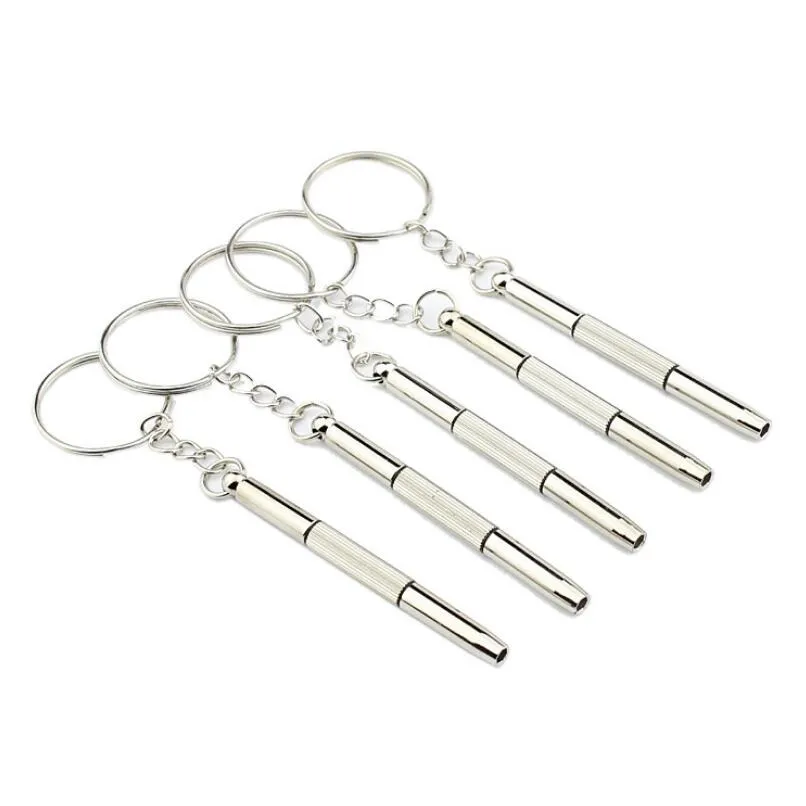 Mini Keychain Glasses Screwdriver Set Mobile Eyeglass Sunglasses Watch