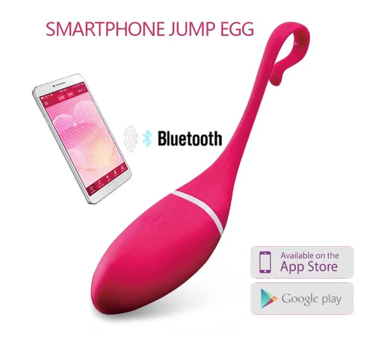 Smart Phone App Trådlös vibrerande ägg Bluetooth Control G-Spot Clitoris Stimulator Vibrators Sexleksaker Mini Vibe Masturbator