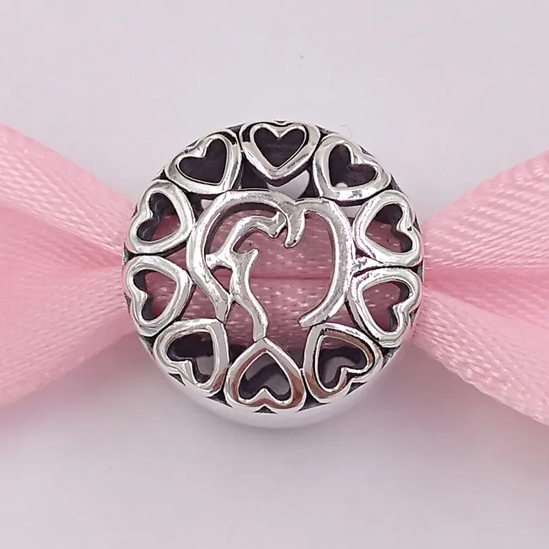 Authentic 925 Sterling Silver Beads Arabic Love Charms Passar European Pandora Style Jewelry Armelets Halsband 796257