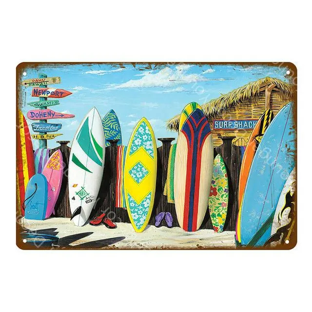 Vintage surf decor discount