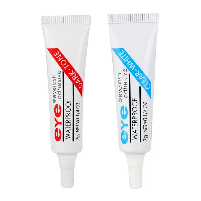 Livraison directe avec emballage Colle à cils pratique Clair-blanc / Noir-noir Imperméable Faux cils Maquillage adhésif Eye Lash Glue maquillage