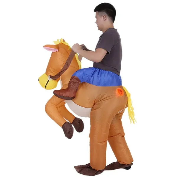 Cowboy riding horse costume hot sale
