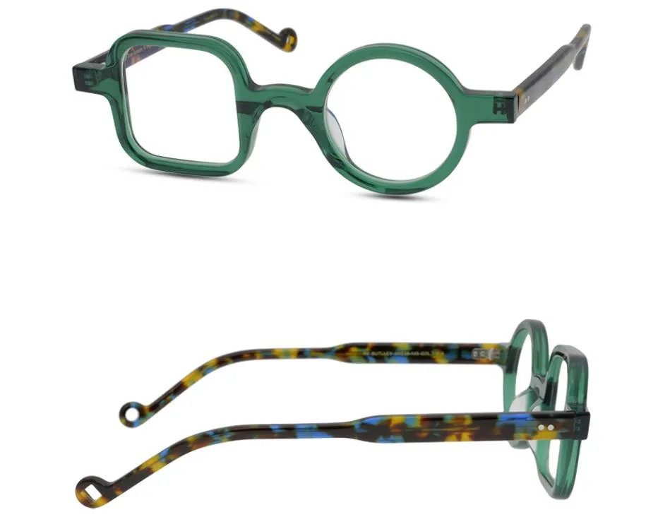 Mężczyźni Okulary Okulary Ramki Marka Kobiety Nieregularne Spektakl Ramki Retro Okrągłe Myopia Glasses Iron Man Downey Okulary z jasnym obiektywem