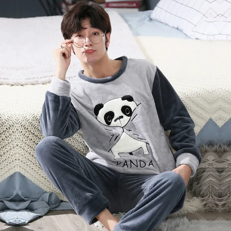 Mens panda pajamas deals
