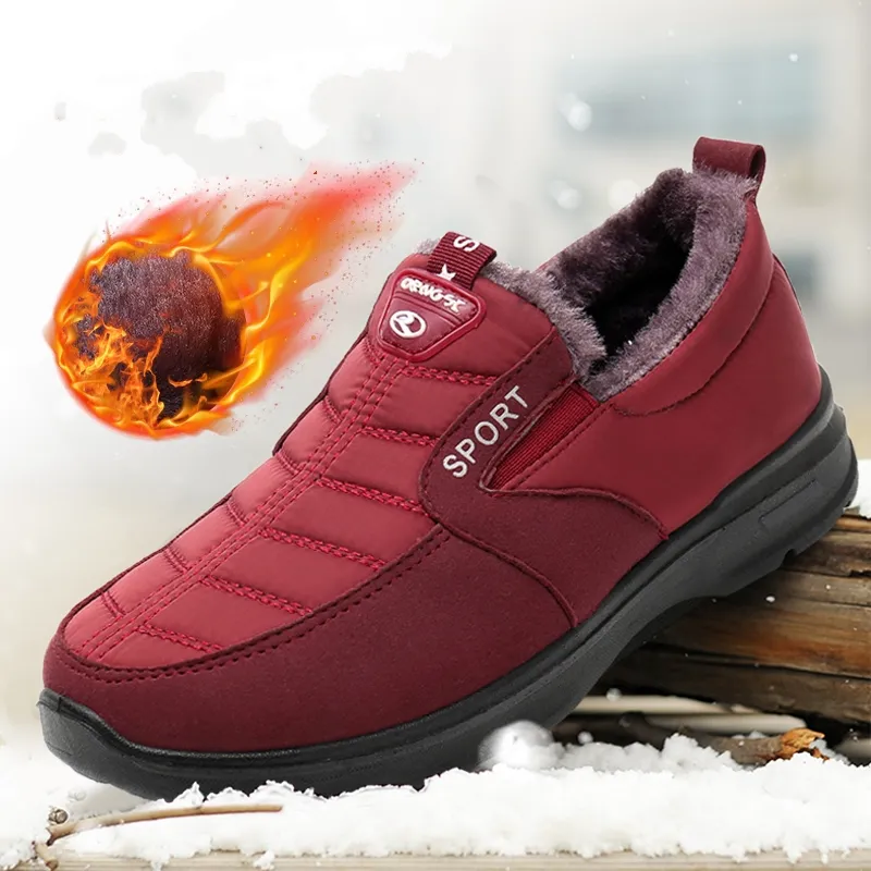 Winter Cotton Skechers Winter Boots For Women And Men Thickened
