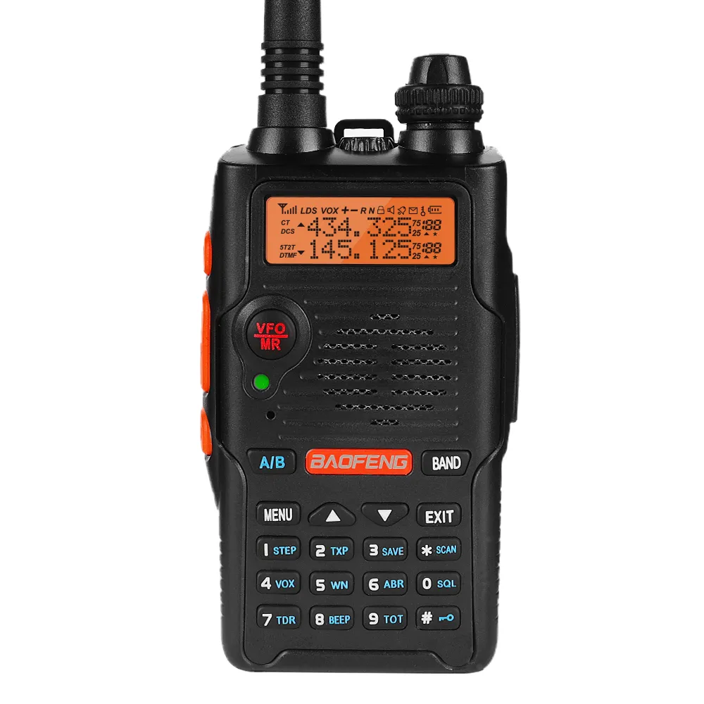 Rango De Baofeng UV 5R EX Walkie Talkie 5W De Banda Dual De Radio