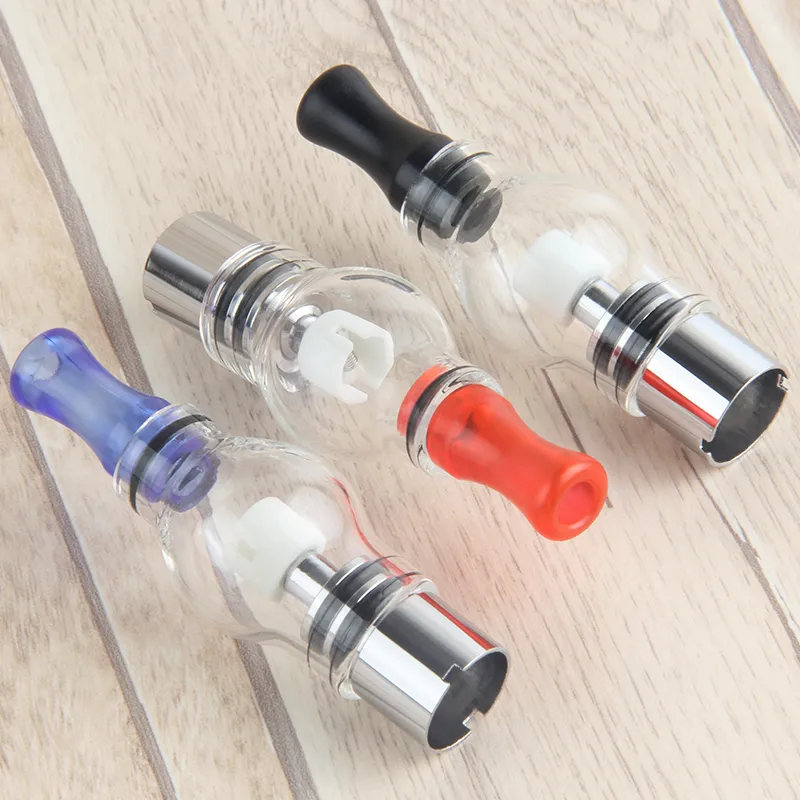 MOQ 10Pcs Glass Globe Atomizer Dry Herb Vaporizer Clearomizer Wax bulb tank for Electronic Cigarette E Cig