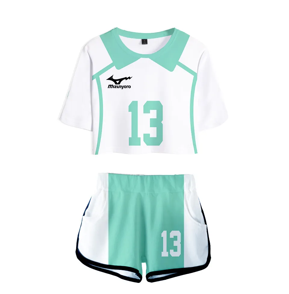 Anime Haikyuu Cosplay Kostuum Aoba Johsai High School Volleybal Club Oikawa Tooru Trainingspak Vrouwen Tweedelige Set Tops en Shorts223I