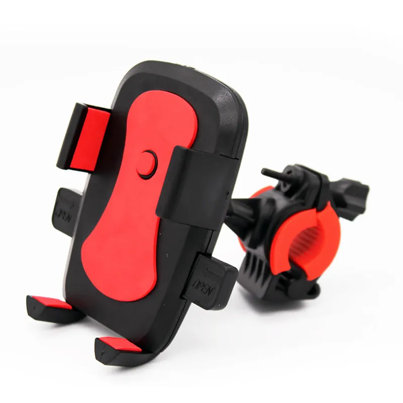 Verstelbare fiets telefoonhouder voor iphone 11 pro max samsung note10 motorfiets mobiele telefoon mounts fiets stuur clip standaard gps beugel