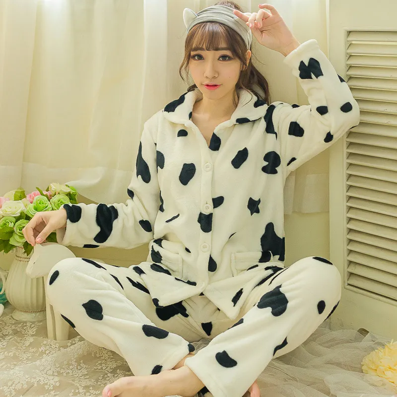 Jinuo Mujer Linda Al Por Mayor Suaves Gruesas Traje Pijama De