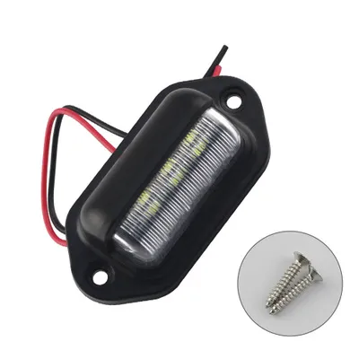 Feu arrière LED pour camion, balise de voiture, moto, éclairage externe de circulation, feux de plaque d'immatriculation 6500K 12-24v