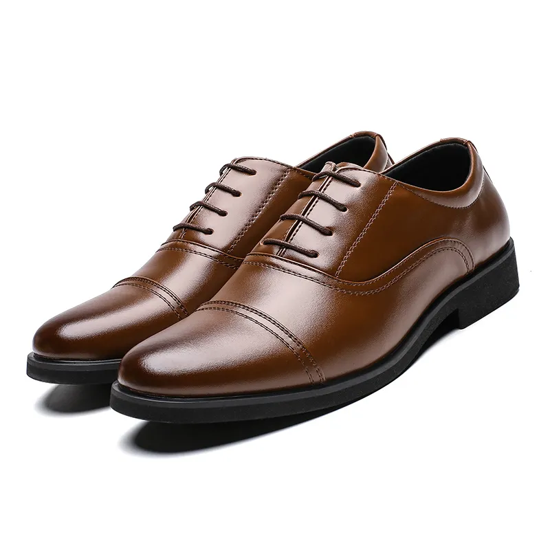 Casual Mężczyźni Oryginalne Skórzane Buty Mężczyźni Oxford Biznes Męskie Buty Wysokiej Jakości Sukni Skórzane Buty Dla Mężczyzn Mokiera Mieszkania