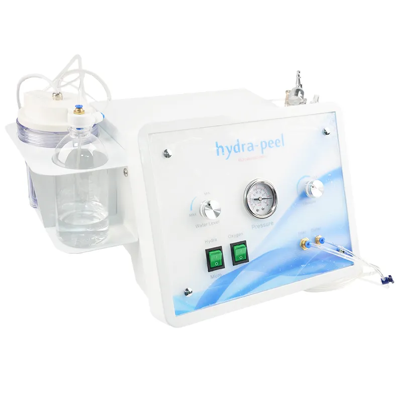 3 em 1 máquina de microdermoabrasão de cristal Oxygen Jet Skin Peeling Hydra Dermaabrasão Tratamento Facial Equipamento de Beleza