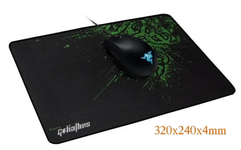 Razer Mouse Pads 320x240x4mm Locking Edge Gaming Pad Gamer Game Anime Mousepad mat Speed Version for Retail package